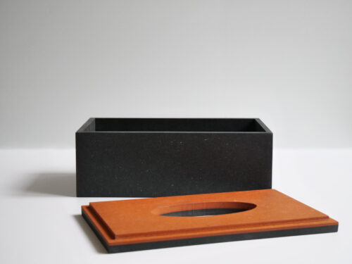 Design-Kosmetiktücherbox SUAVE: design kosmetiktuecher box suave deckelunterseite in orange4